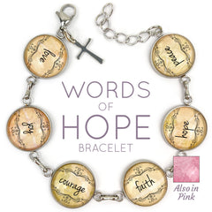 Love, Joy, Courage, Faith, Hope, Peace - Words of Hope Bracelet - Horizon Bliss