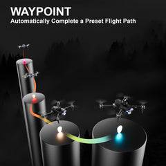 F19 Drone with 1080P Camera, foldable, Follow Me, Waypoint Fly - Horizon Bliss