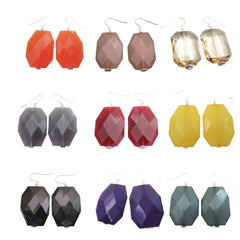 Color Block Dangle Earrings - Horizon Bliss