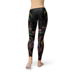 Womens Sugar Skull Leggings - Horizon Bliss