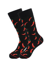 Cozy Designer Trending Food Socks - Chili Pepper for Men and Women - Horizon Bliss