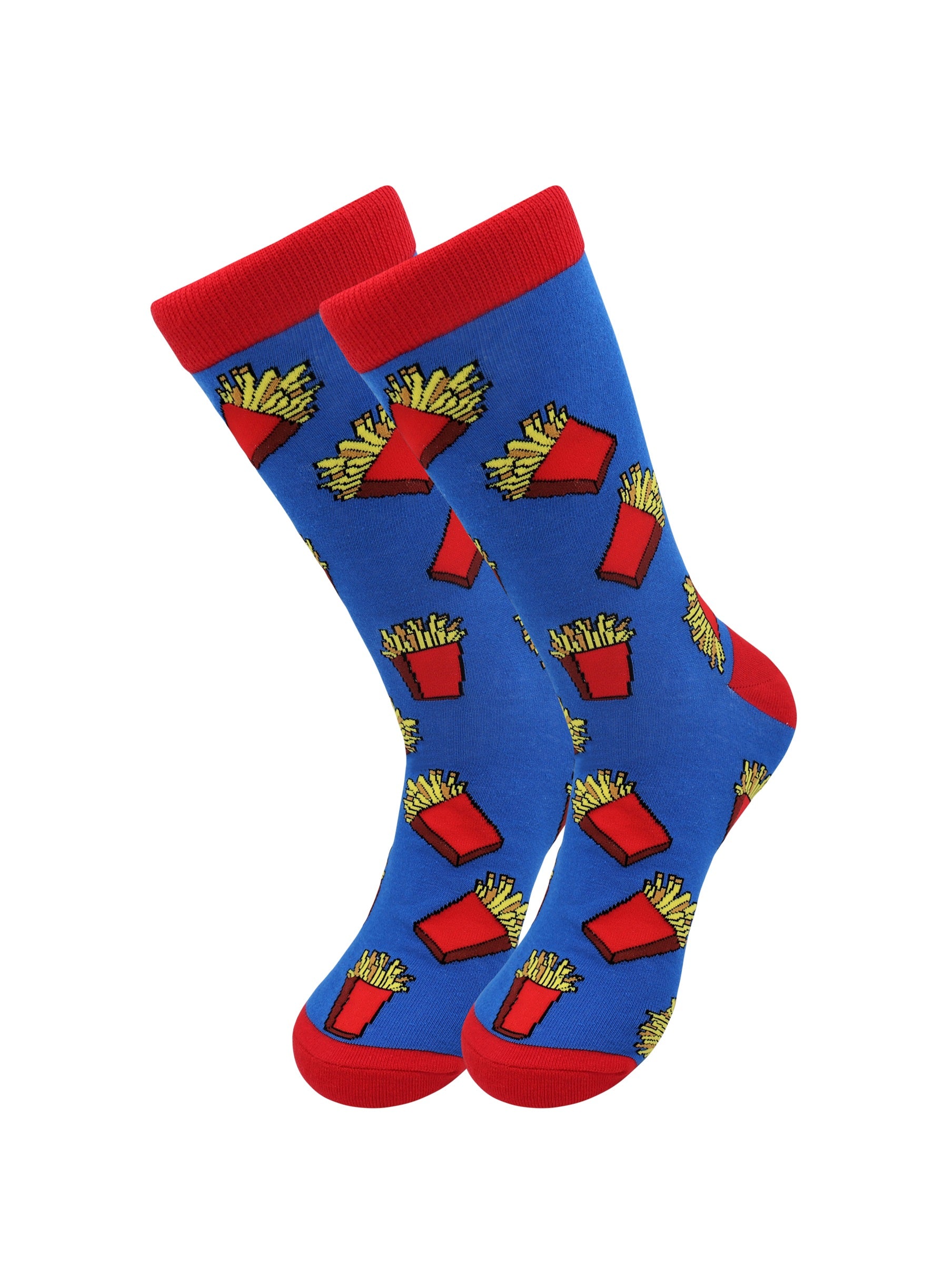 Sick Socks – French Fries – Favorite Foods Casual Dress Socks - Horizon Bliss