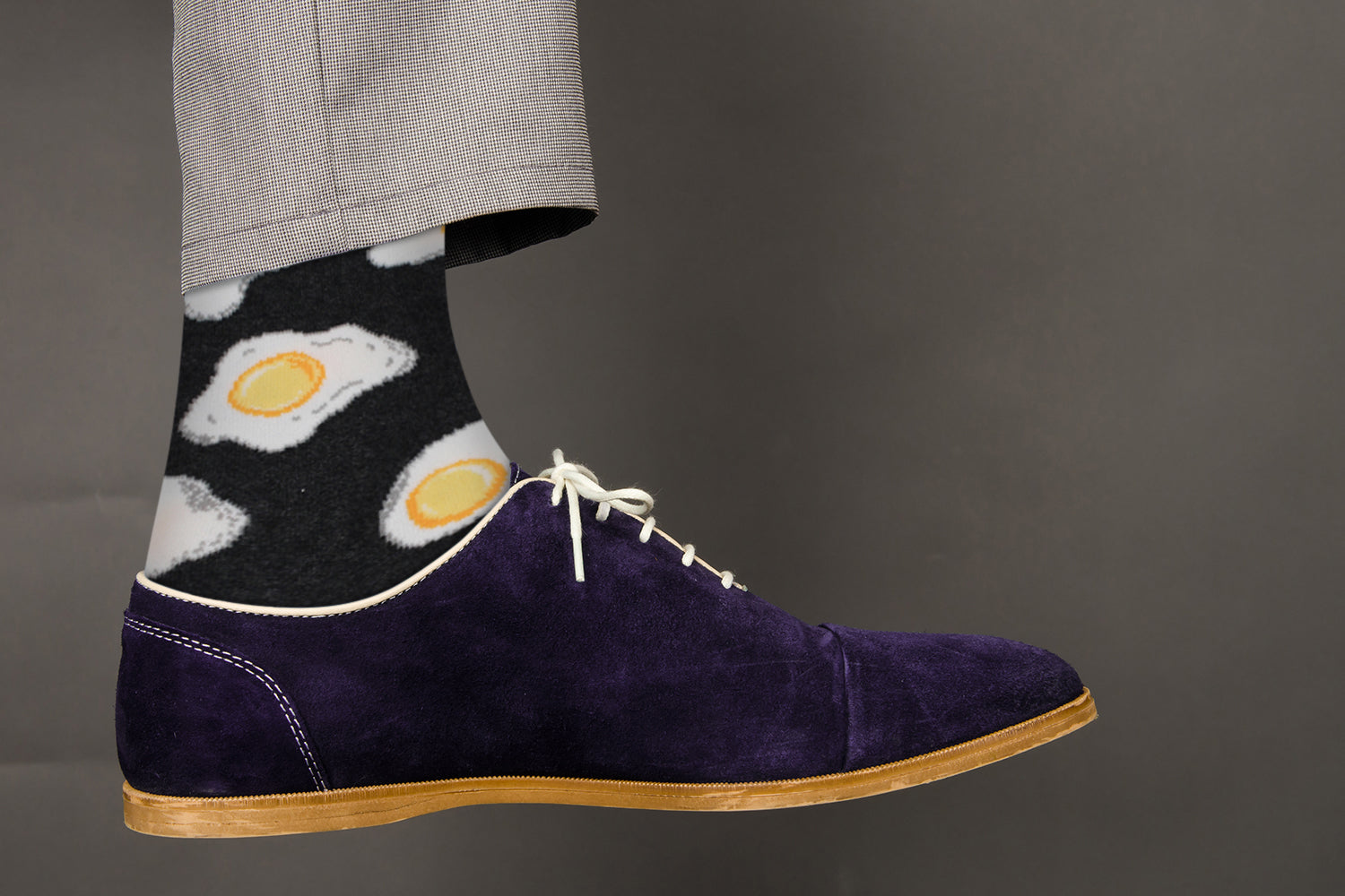 Cozy Designer Trending  Food Socks - Eggs - for Men and Women - Horizon Bliss