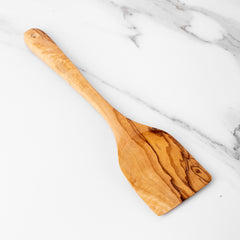 30cm (11.8") Olive Wood Spatula, Rectangular - Handmade