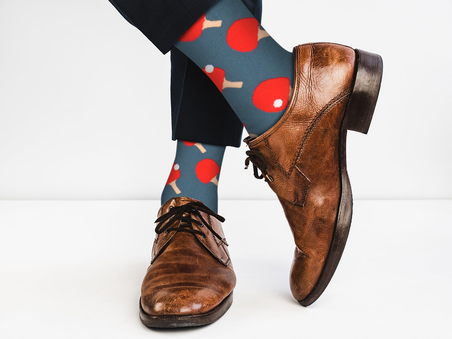 Sick Socks – Ping-Pong – Off The Wall Casual Dress Socks - Horizon Bliss