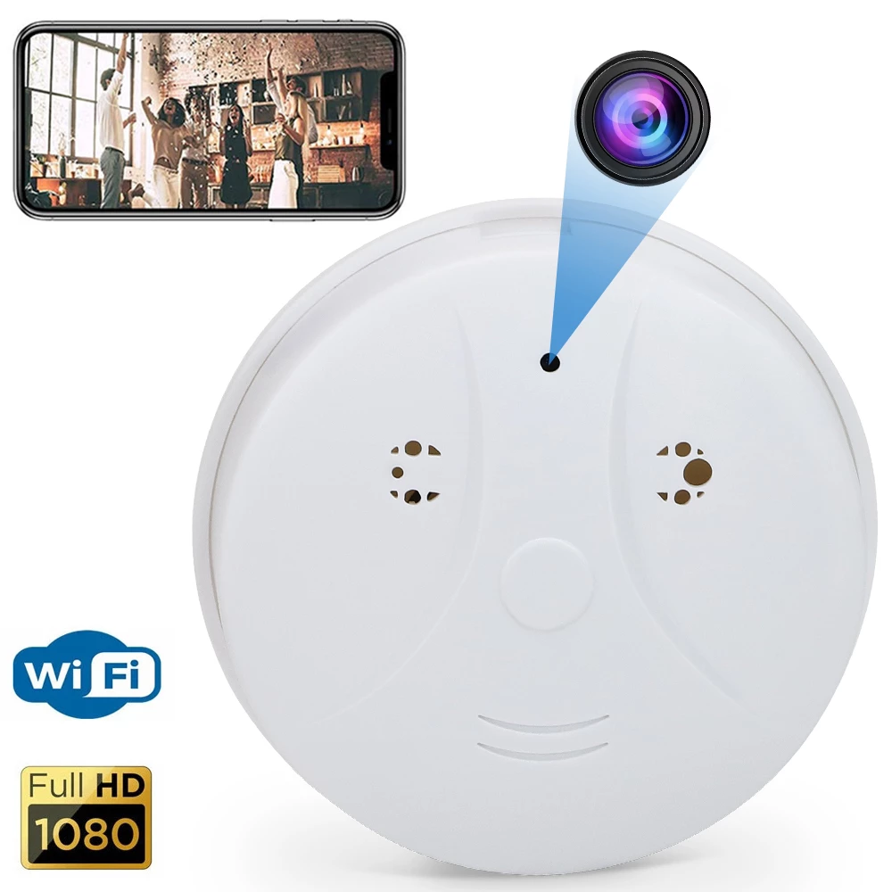 1080P HD WiFi Night Version Smoke Detector Hidden Spy Camera - Horizon Bliss