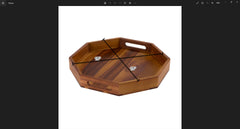 Octagon Serving Tray - 15" - Solid Bottom