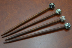 4 Pcs Assort Mother of Pearl Hairsticks - Horizon Bliss