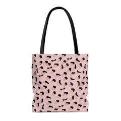 Pink Leopard Print Shopper Tote Bag Medium - Horizon Bliss