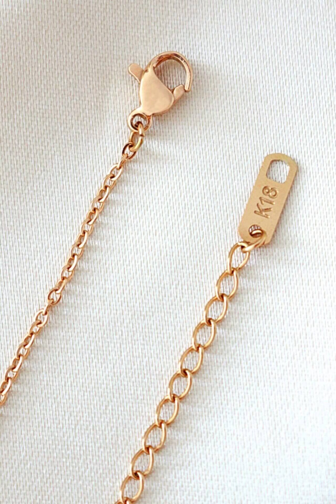 18 Karats Rose Gold Filled Necklace - Horizon Bliss