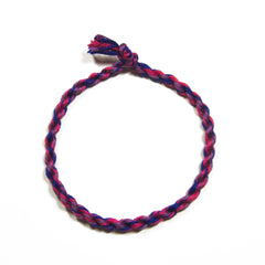 Bisexual Friendship Bracelet, Handmade Cotton Bracelet, LGBTQ Pride