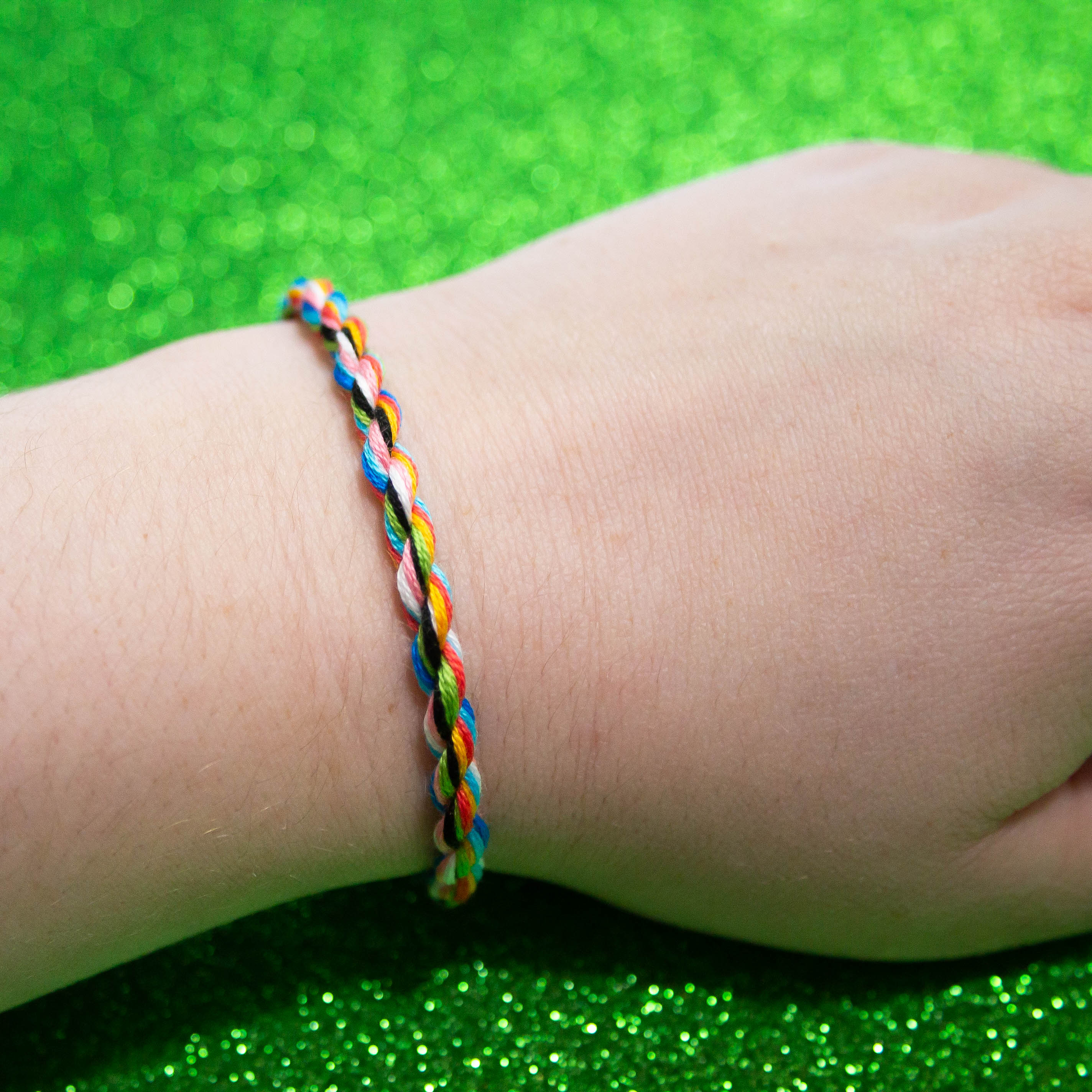 Bisexual Friendship Bracelet, Handmade Cotton Bracelet, LGBTQ Pride