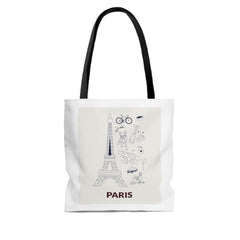 Symbols of PARIS Everyday Tote Bag Medium - Horizon Bliss