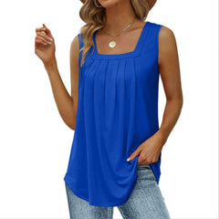 Womens Cute Tank Loose Fit Causal U Neck Top for Mothers Day Gifts - Horizon Bliss