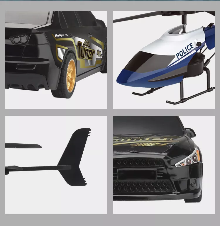 Hot Pursuit Set; I/R Police Helicopter & R/C Street Car - Horizon Bliss