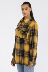 Boyfriend Oversized Soft Flannel Shacket - Horizon Bliss