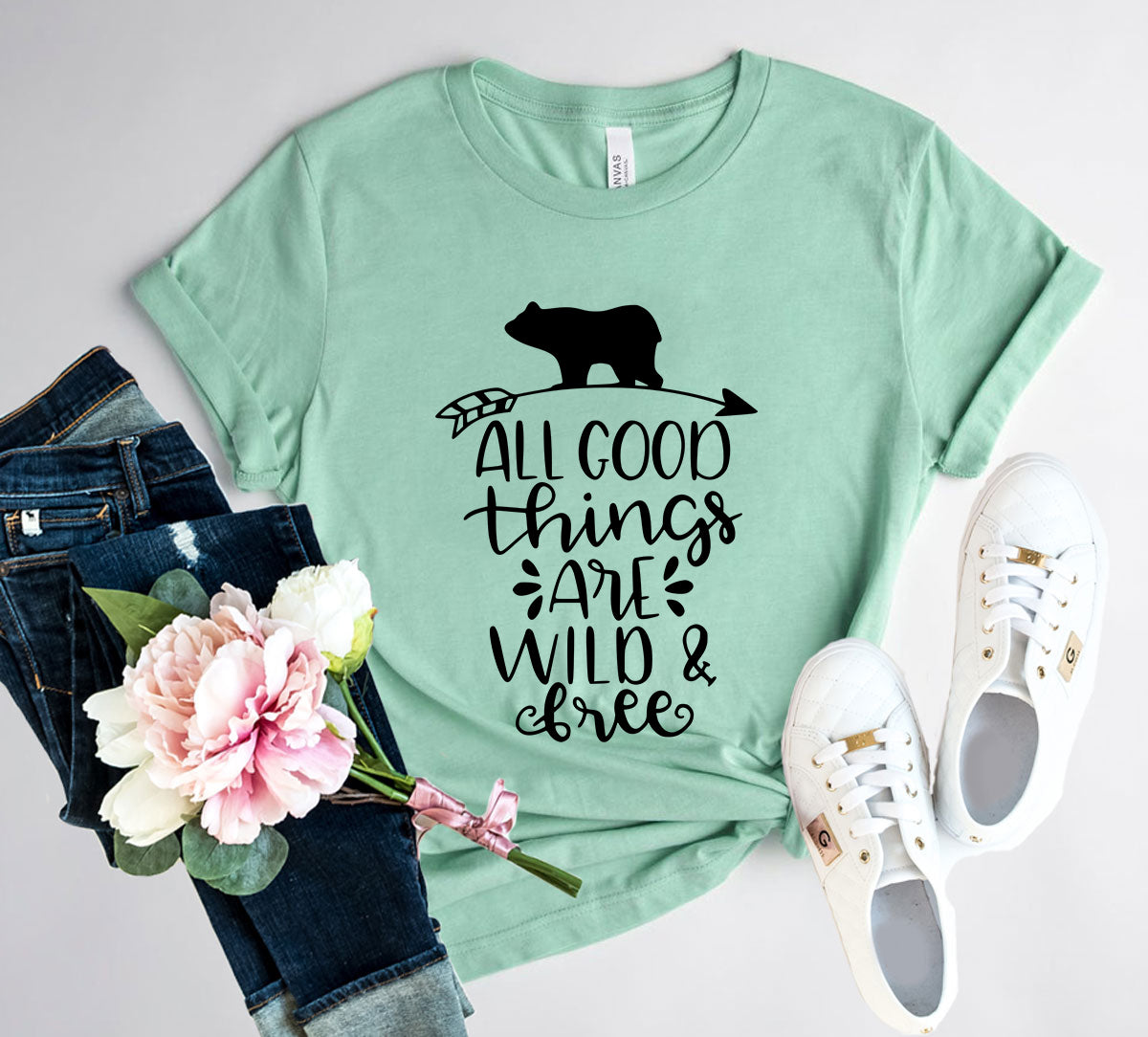 All Good Things Are Wild And Free Shirt - Horizon Bliss