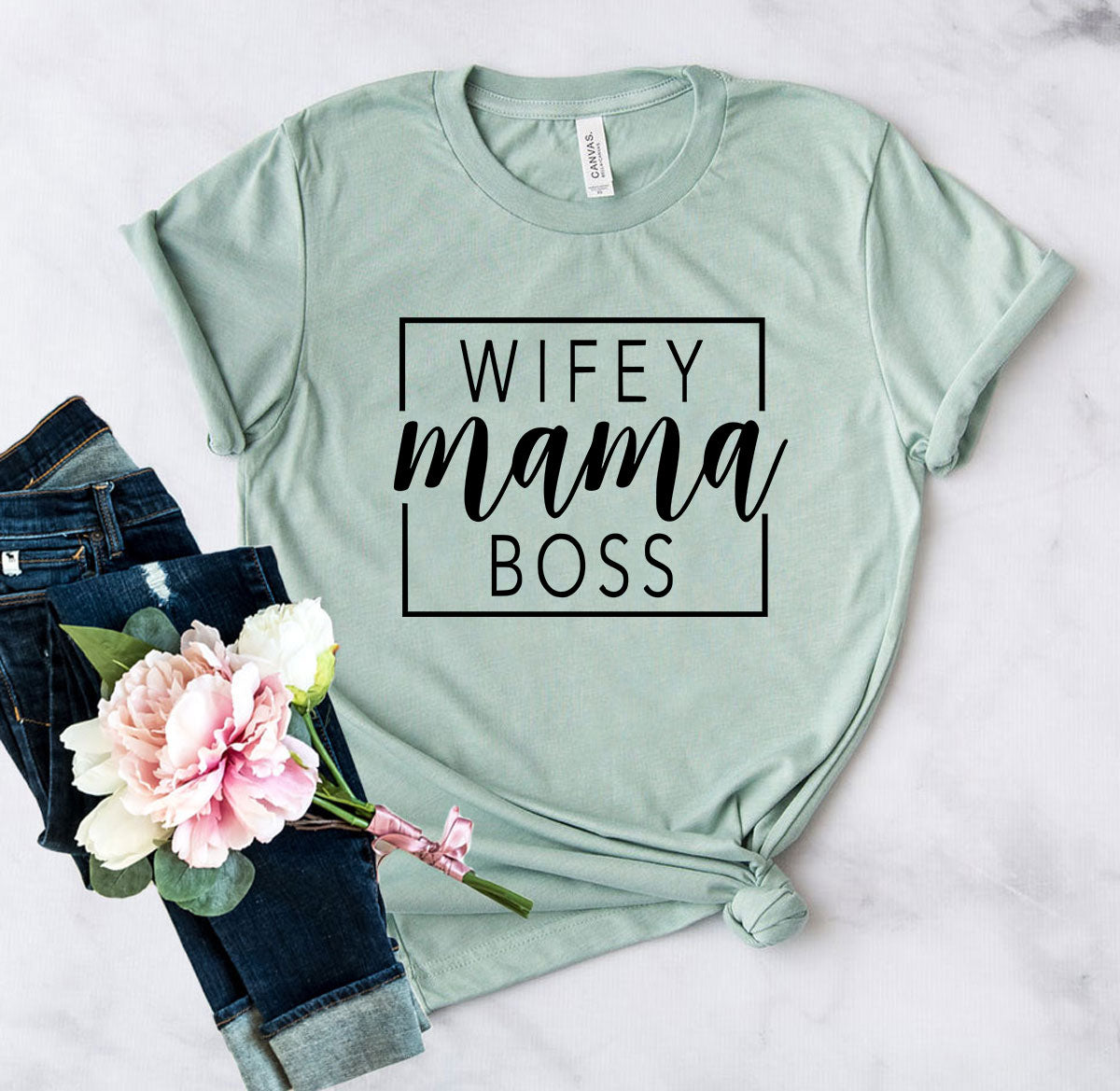 Wifey Mama Boss shirt - Horizon Bliss