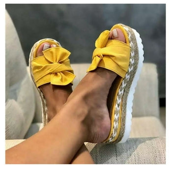 Butterfly-knot Flat with Women's Sandals Summer Holiday Beach Sexy - Horizon Bliss