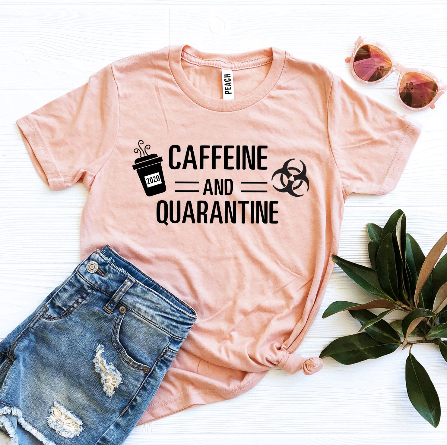 Caffeine & Quarantine T-shirt - Horizon Bliss