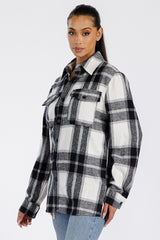 Boyfriend Oversized Soft Flannel Shacket - Horizon Bliss