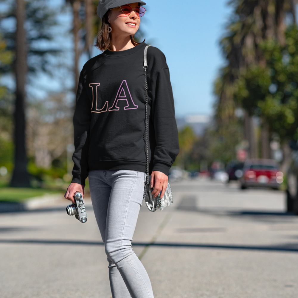 Womens LA Gradient Crewneck Sweatshirt - Horizon Bliss