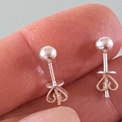 Sterling Silver 4 mm Ball Stud Earrings - Horizon Bliss