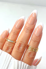 "Classy Luxe" French Manicure Press On Nails Set - Horizon Bliss