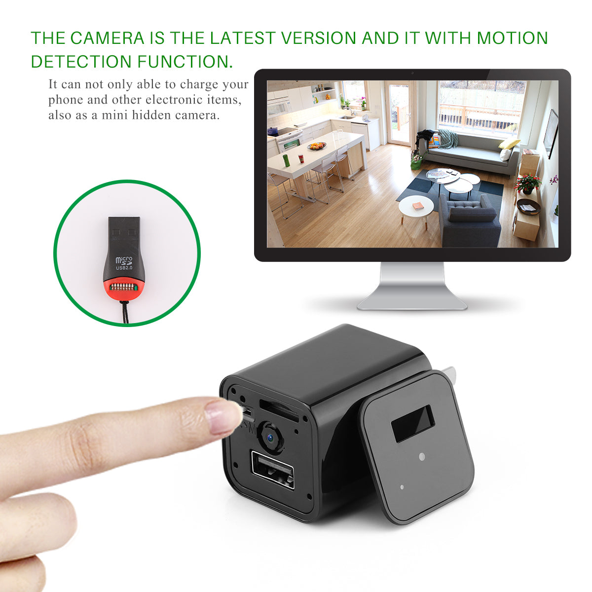 HD 1080P Hidden Camera USB Charger Home Security - Horizon Bliss