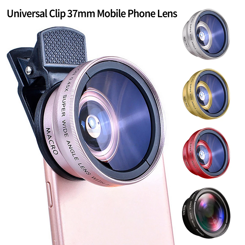 2 IN 1 Lens Universal Clip 37mm Mobile Phone Lens - Horizon Bliss