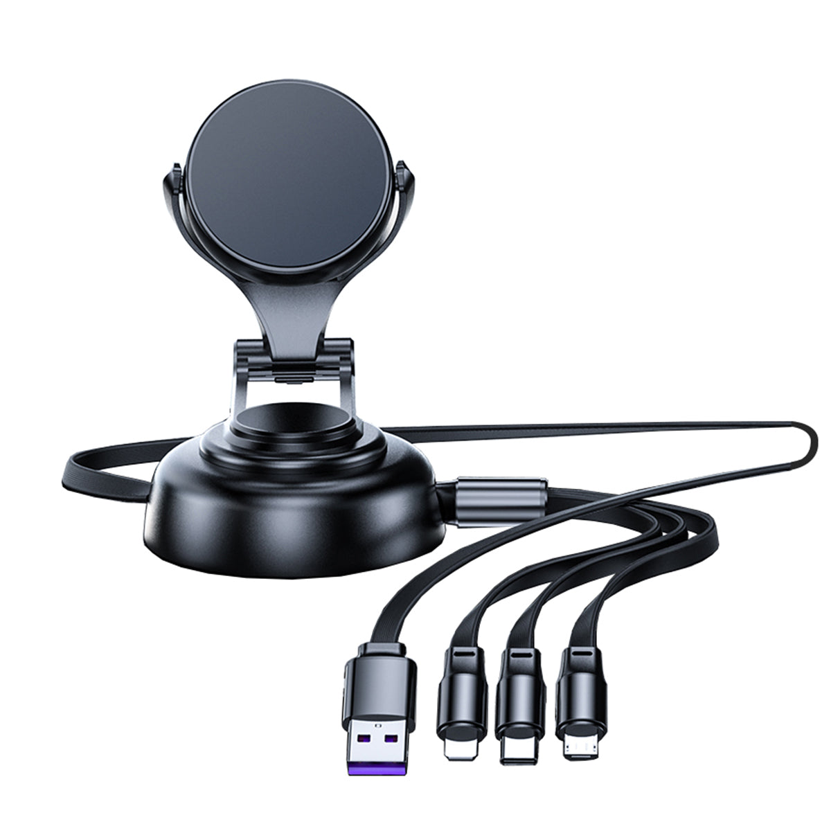 Zunammy 3 in 1 Tri-Cable Magnetic Car Mount Charger - Horizon Bliss