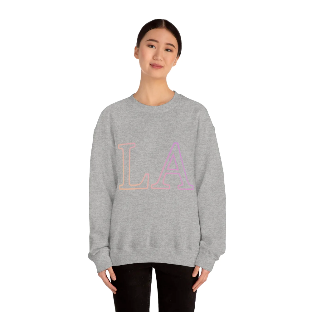 Womens LA Gradient Crewneck Sweatshirt - Horizon Bliss