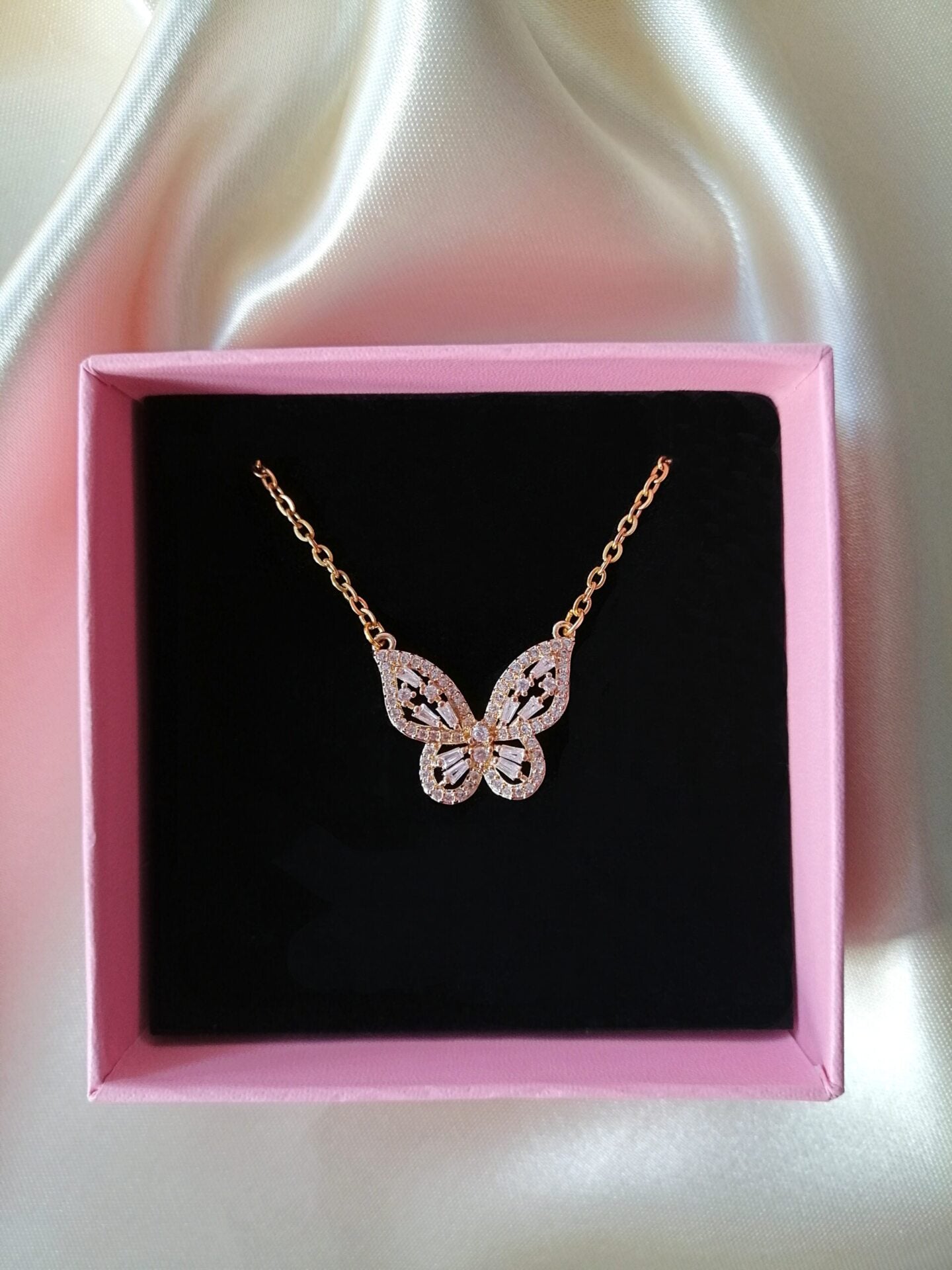 24K Butterfly Pendant Necklace - Horizon Bliss