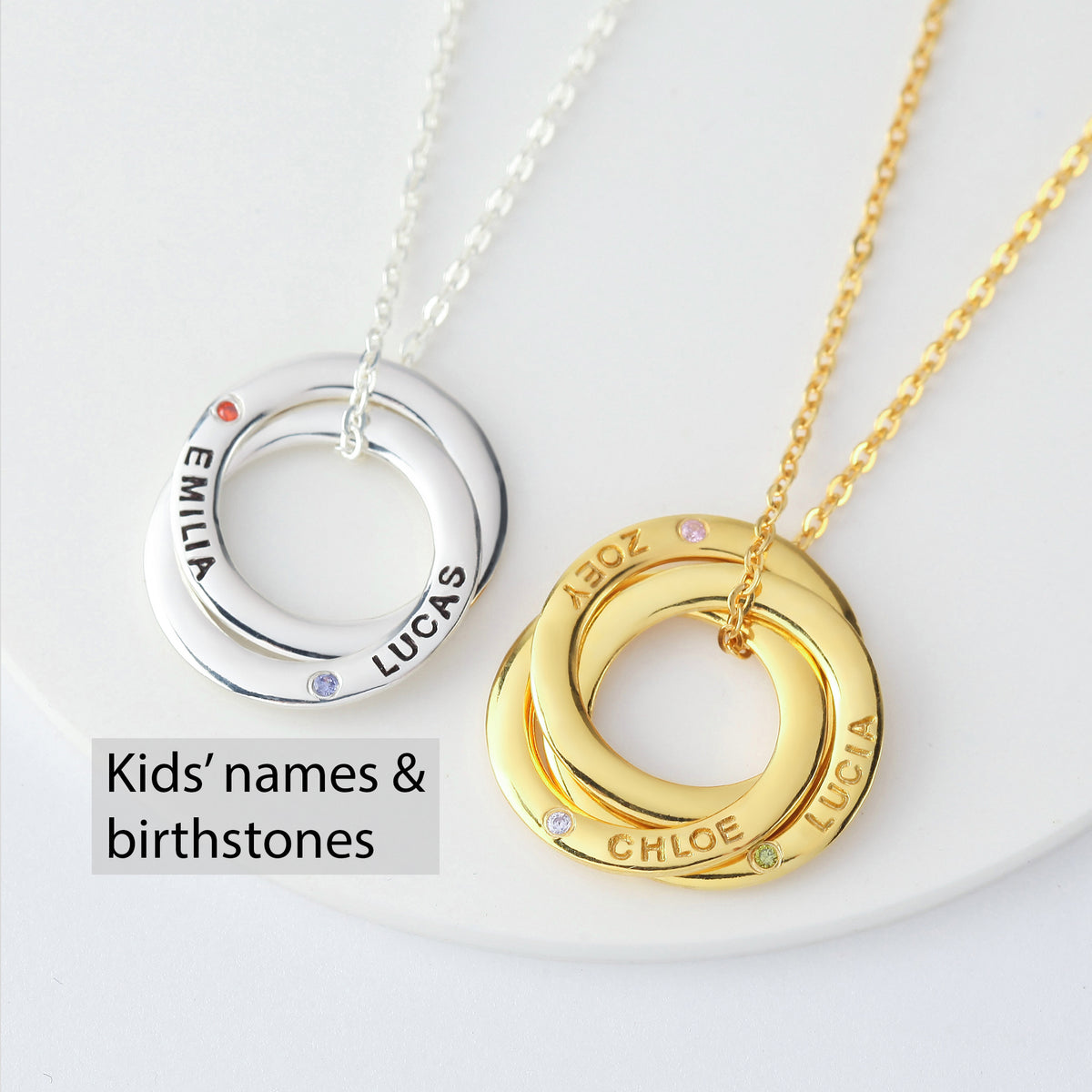 Mother Necklace Birthstone, Custom Mother Necklace, Gift From Daughter - Horizon Bliss