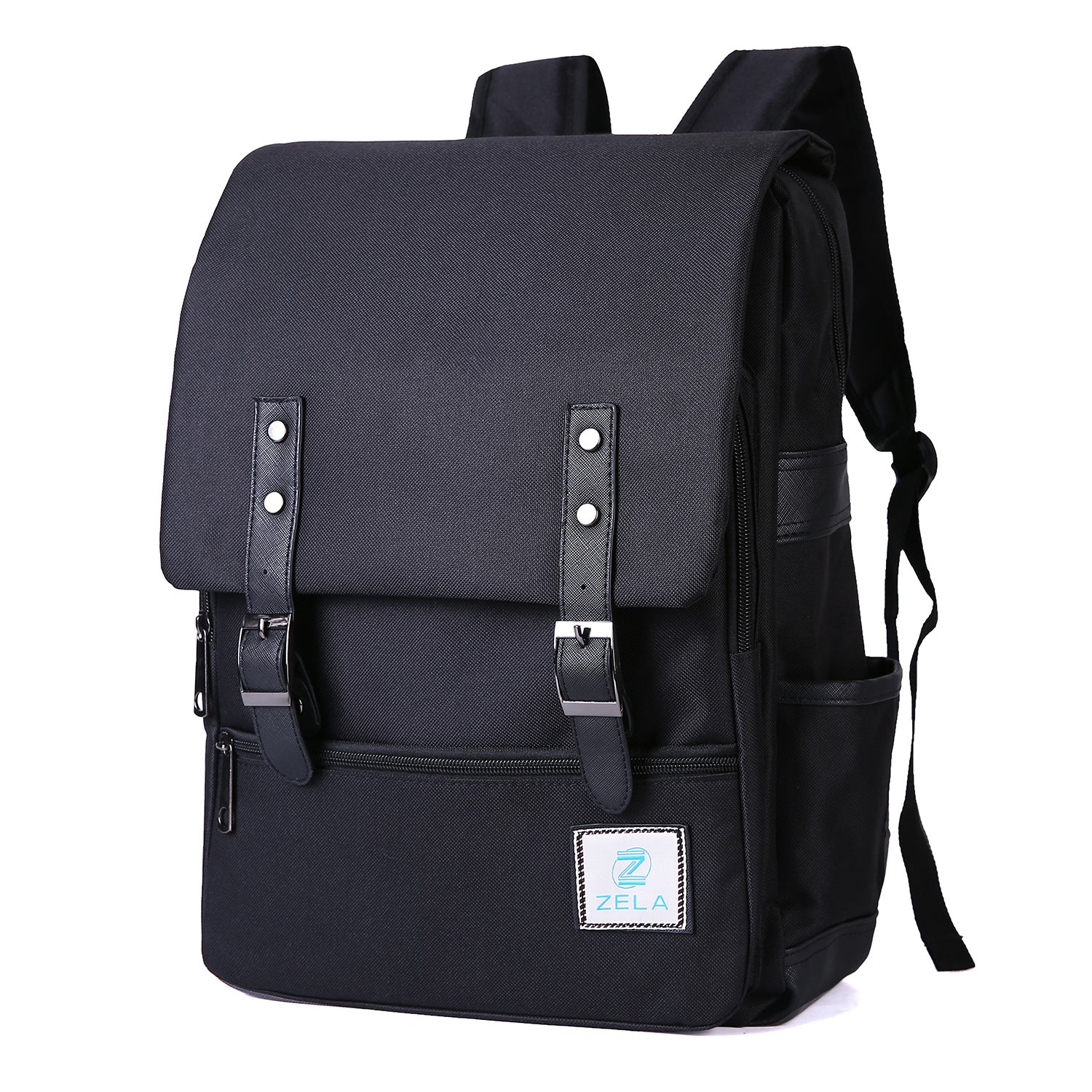 Slim Backpack,College, School & Business Fits 15-inch Laptop-All-Black - Horizon Bliss