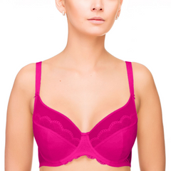 Full Figure Unlined Bra Lauma Vivian Pink - Horizon Bliss