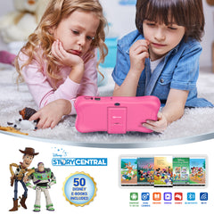 Contixo V9 Pink 7" Kids 32GB HD Tablet Featuring 50 Disney E-Books - Horizon Bliss