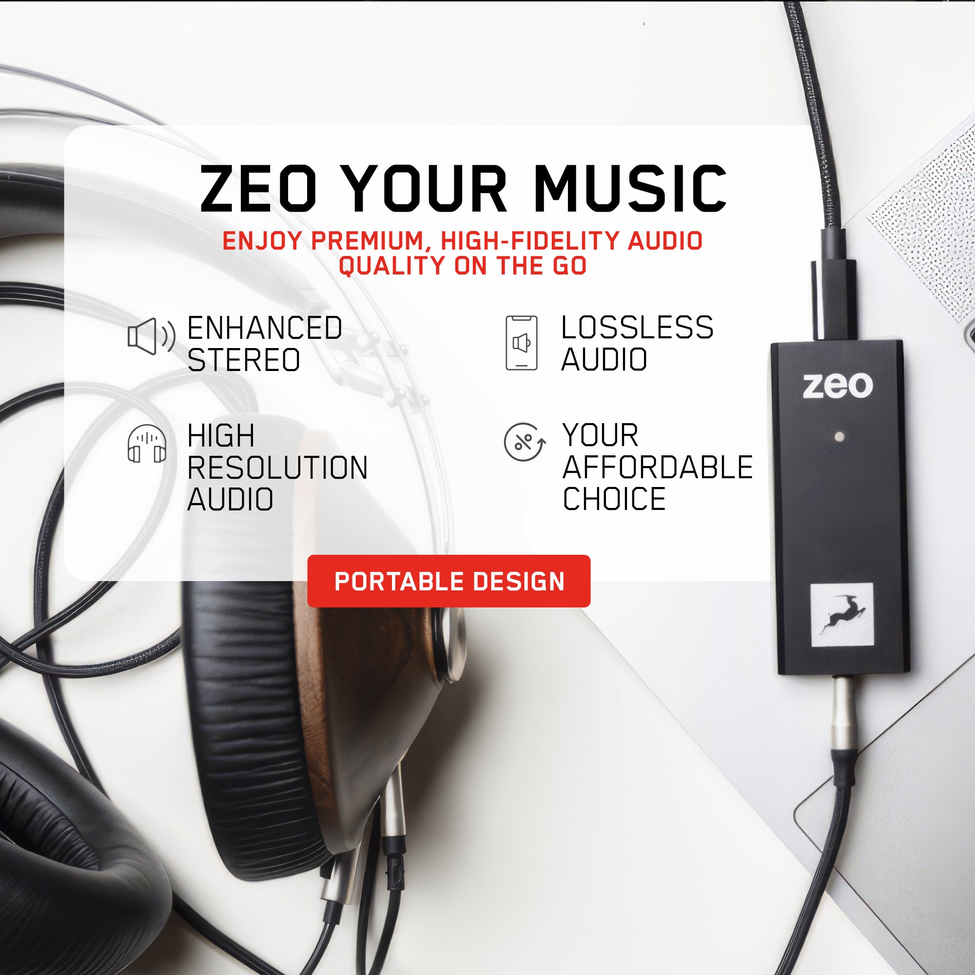 Antelope Audio - ZEO | Portable Hi-Fi Audio DAC and Headphone Amp - Horizon Bliss