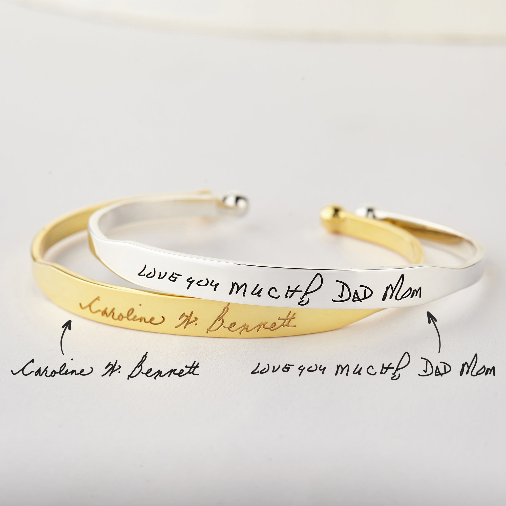 Handwritten Bracelet Memorial Handwriting Jewelry - Horizon Bliss