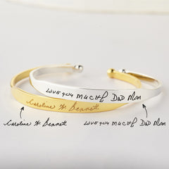 Handwritten Bracelet Memorial Handwriting Jewelry - Horizon Bliss