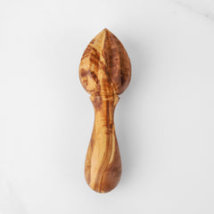 Handmade Olive Wood Lemon Squeezer - Rustic Citrus Reamer