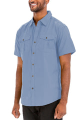 TWO POCKET BUTTON DOWN SHIRT - Horizon Bliss