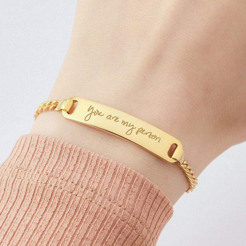 Handwriting Bracelet, Signature Bracelet, Women Bracelet