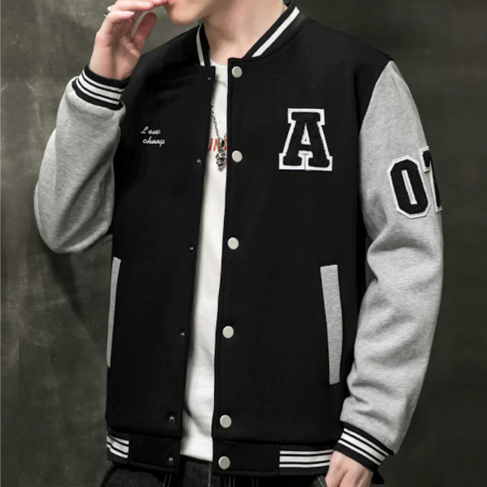 Mens College Baseball Jacket - Horizon Bliss