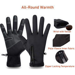 Winter Warm Gloves Touch Screen Waterproof Anti-slip Gloves