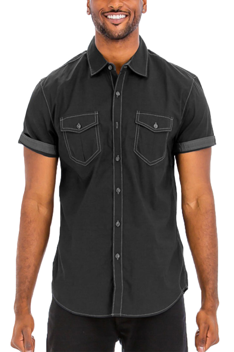 Outline Stitch Two Pocket Shirt - Horizon Bliss