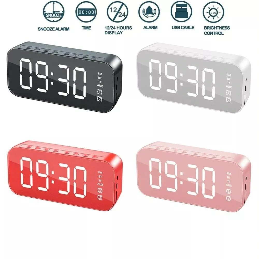 LED Display Alarm Clock Wireless Bluetooth Speakers - Horizon Bliss