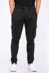 Cotton Blend Cargo Joggers - Horizon Bliss