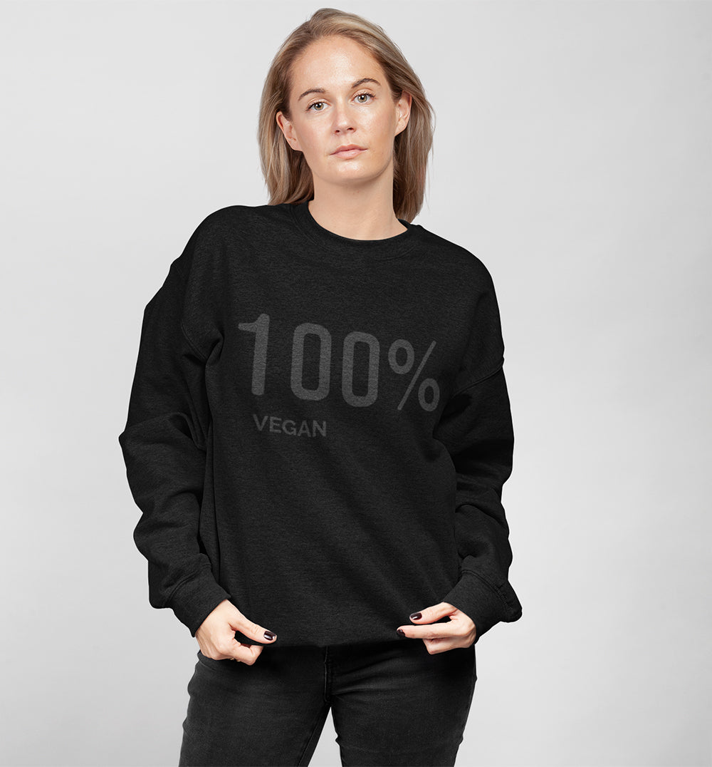 Womens 100% Vegan Logo Sweatshirt - Horizon Bliss