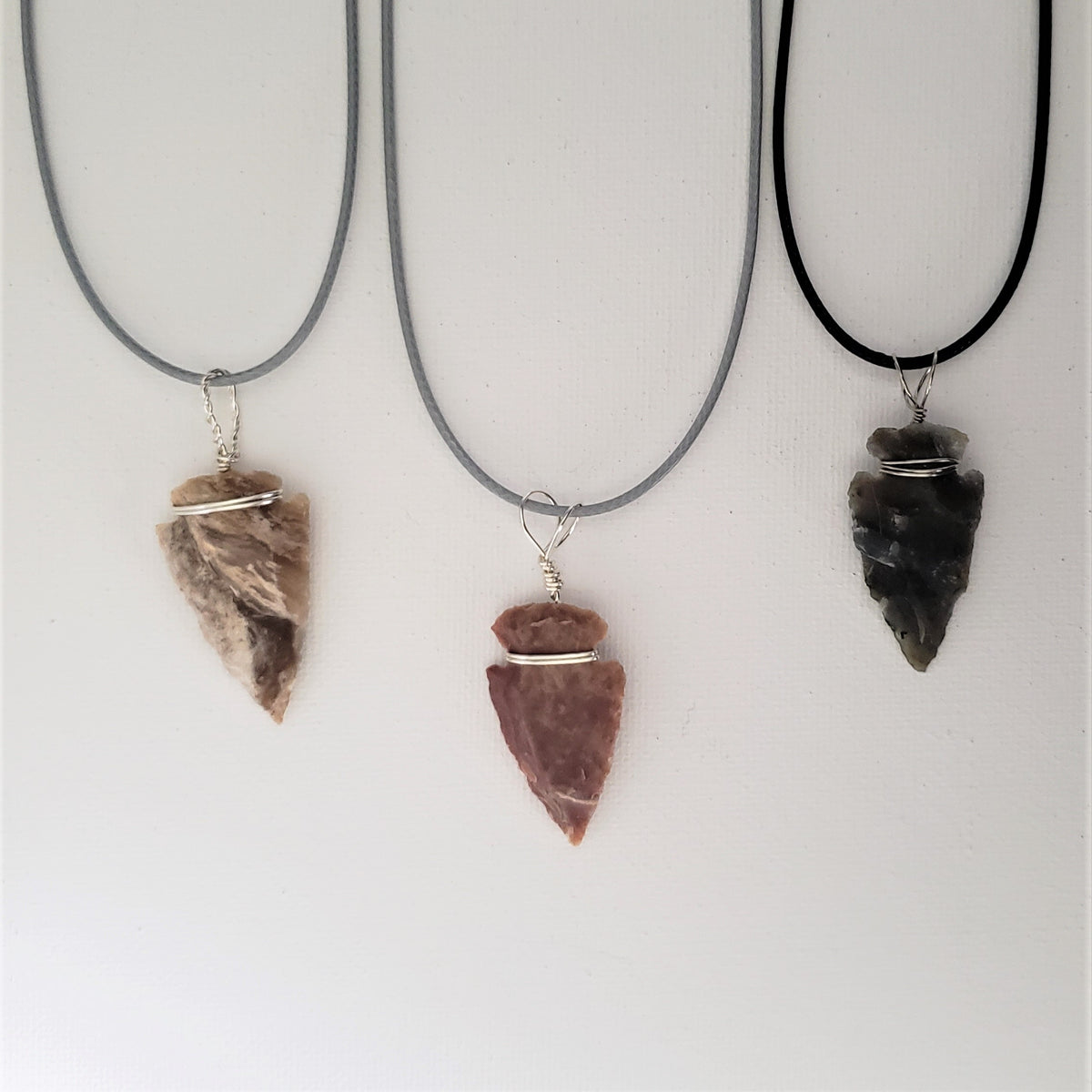 Flint Arrowhead Necklace Unisex Jewelry Stone Arrowhead Necklace - Horizon Bliss